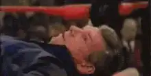 Ronald Reagan lying down smiling