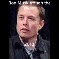 Elon Musk through the Years