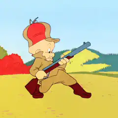 Little Boy Hunter with Shotgun