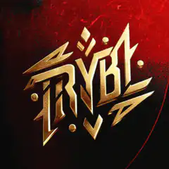 Golden RYBU logo on changing backgrounds