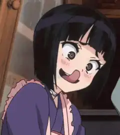 anime girl excited face