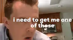 Man reacts with intense desire