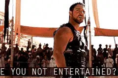 Gladiator You Not Entertained