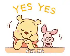 Winnie the Pooh and Piglet Yes Yes