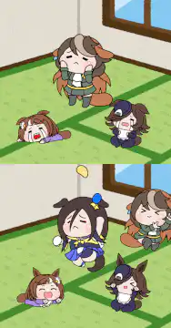 anime girls crying and laughing