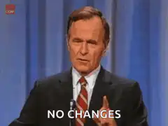 George H.W. Bush Read My Lips No Changes