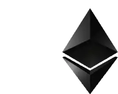 Black Ethereum Logo Rotating