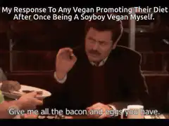 Ron Swanson Give Me All The Bacon And Eggs