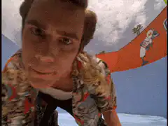 Jim Carrey wide-eyed stare