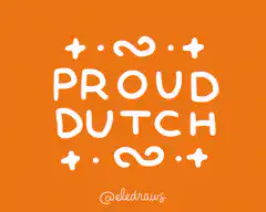Proud Dutch text graphic