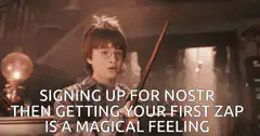 Harry Potter Nostr Zap Magical Feeling
