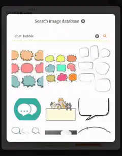 Create image bee cool chat bubble