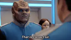 Klingon says that is correct sir