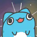 Blue cat with stars