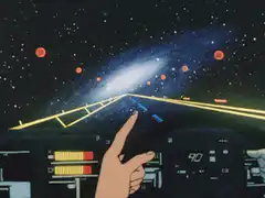 driving through space anime
