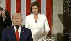 Nancy Pelosi tears up Trump's State of the Union