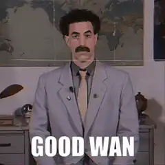Borat Good Wan Thumbs Up