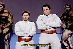 Elvis and Chuck Norris pump you up