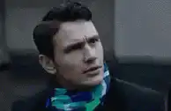 James Franco confused face