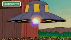 Mr. Burns flies away with money bags