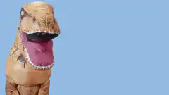 T-Rex inflatable costume what where