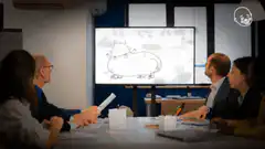 Meeting presentation cat drawing