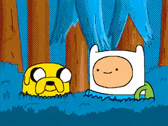 Jake and Finn in the water