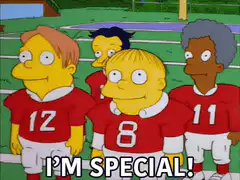 I'm Special! Simpsons football