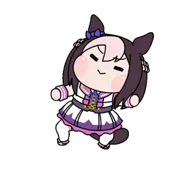 Chibi idol girl dancing