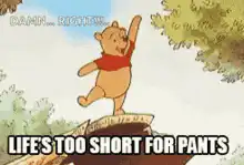 Winnie the Pooh Life's Too Short for Pants