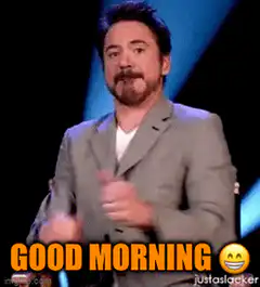 Robert Downey Jr Good Morning Thumbs Up