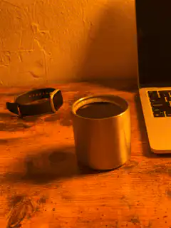coffee cup on desk