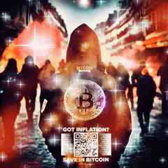 Bitcoin hoodie with QR code