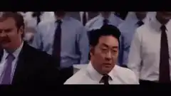 Office workers applauding and celebrating
