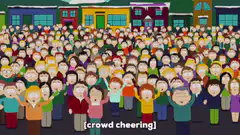 South Park crowd cheering