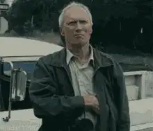Clint Eastwood pointing finger