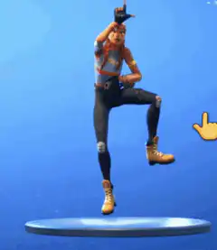 Fortnite character doing the dab dance