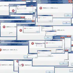Japanese error message windows