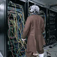 Benjamin Franklin server room dance