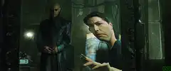Neo and Morpheus in The Matrix