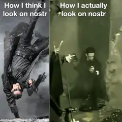 How I think I look on nostr vs how I actually look