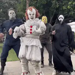 Horror characters dabbing