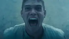 Man screaming in horror