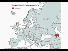 Map of Europe highlighting different countries