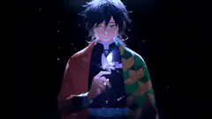 Tanjiro Kamado holding a butterfly