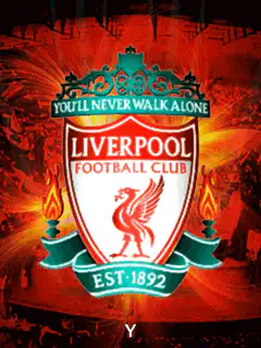 Liverpool FC logo with fire