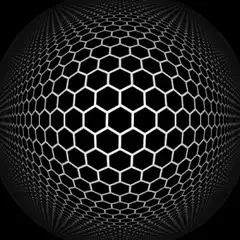 Hexagon sphere morphing animation