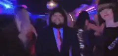 Troy Barnes dancing in a club