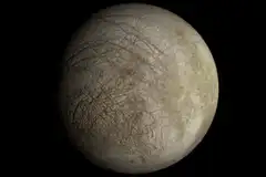Rotating moon Europa