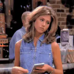 Rachel Green looking skeptical
